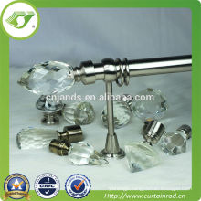 2015 Hot sell acrylic curtain rod/elegant ends curtain rods
